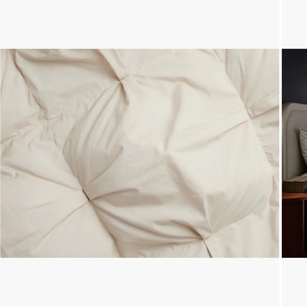 Parachute NWT Full/Queen Organic Cotton Puff Comforter Bone color $319 MSRP🔥🔥🔥